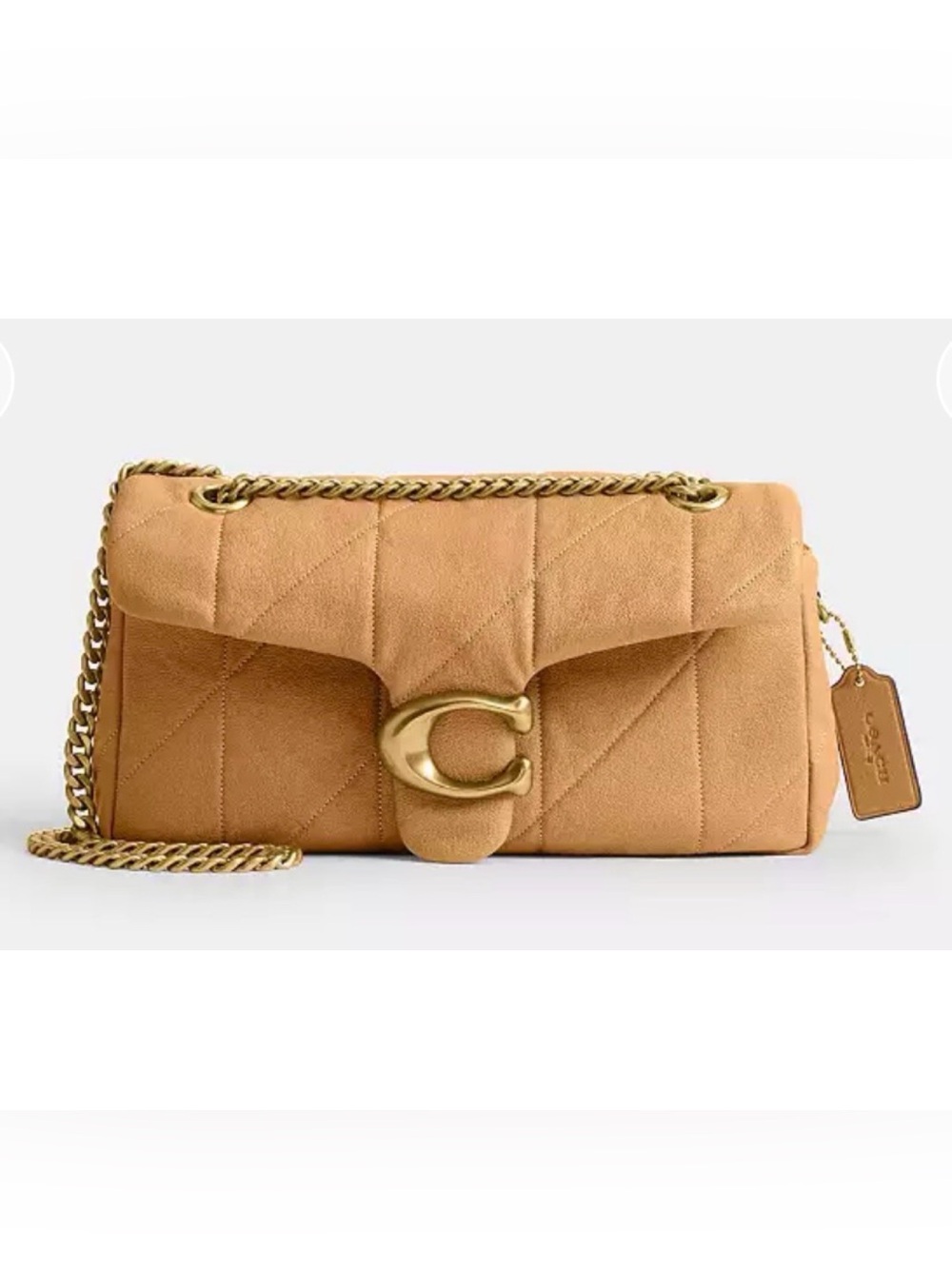 COACH Tabby Shoulder Bag 26 With Quilting, BISCUIT - Picture 10 of 10